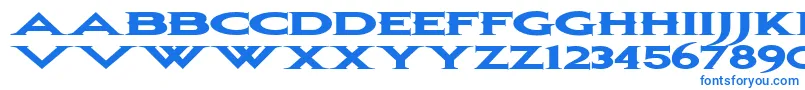 Шрифт Bonjovi ffy – синие шрифты на белом фоне