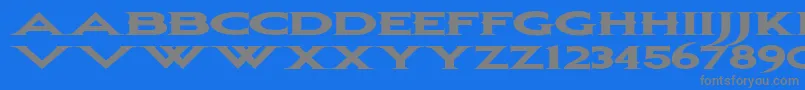 Bonjovi ffy Font – Gray Fonts on Blue Background