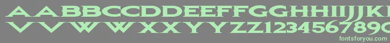 Czcionka Bonjovi ffy – zielone czcionki na szarym tle