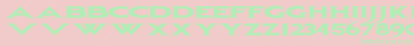 Bonjovi ffy-Schriftart – Grüne Schriften auf rosa Hintergrund