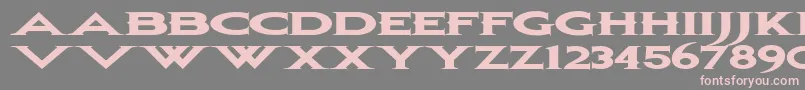 フォントBonjovi ffy – 灰色の背景にピンクのフォント