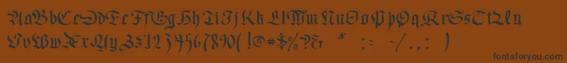 Passeul Font – Black Fonts on Brown Background