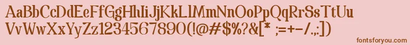 Spathaserif Font – Brown Fonts on Pink Background