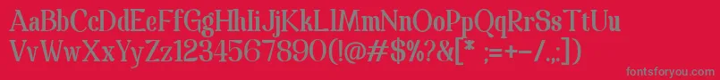 Spathaserif Font – Gray Fonts on Red Background