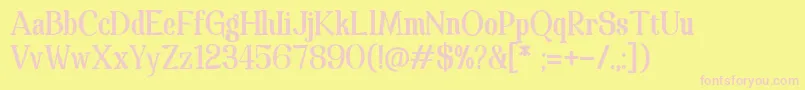 Spathaserif Font – Pink Fonts on Yellow Background