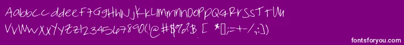 Thumperthursday Font – White Fonts on Purple Background