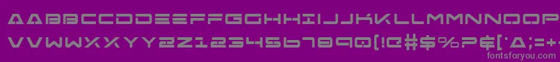 Free Agent Bold Font – Gray Fonts on Purple Background