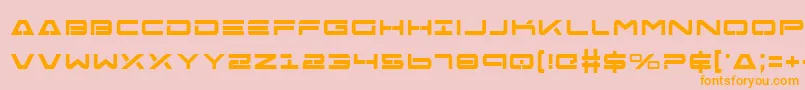 Free Agent Bold Font – Orange Fonts on Pink Background