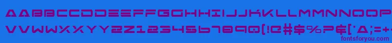 Free Agent Bold Font – Purple Fonts on Blue Background