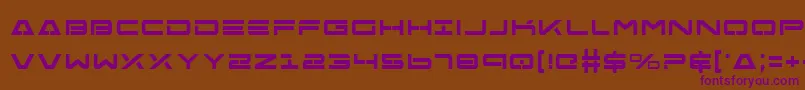 Free Agent Bold Font – Purple Fonts on Brown Background