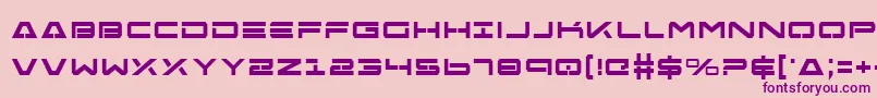Free Agent Bold Font – Purple Fonts on Pink Background