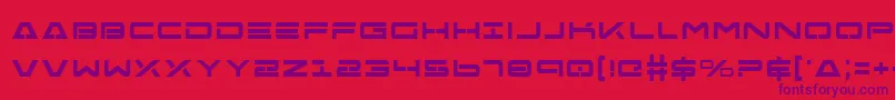 Free Agent Bold Font – Purple Fonts on Red Background