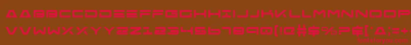 Free Agent Bold Font – Red Fonts on Brown Background