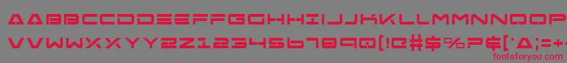 Free Agent Bold Font – Red Fonts on Gray Background