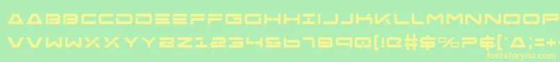 Free Agent Bold Font – Yellow Fonts on Green Background