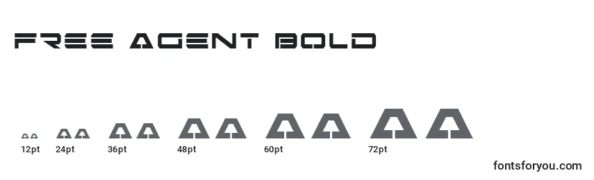 Free Agent Bold Font Sizes