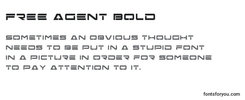 Review of the Free Agent Bold Font