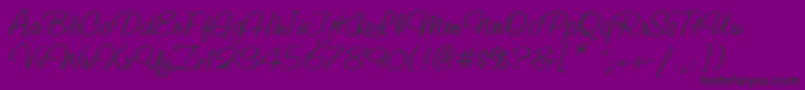 StudioscriptcttRegular-Schriftart – Schwarze Schriften auf violettem Hintergrund