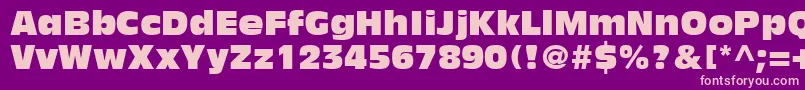 DecadeCondensedSsiCondensed Font – Pink Fonts on Purple Background