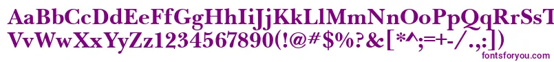 Шрифт BaskervilleHandcutBold – фиолетовые шрифты