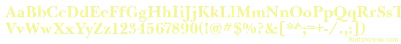 Шрифт BaskervilleHandcutBold – жёлтые шрифты