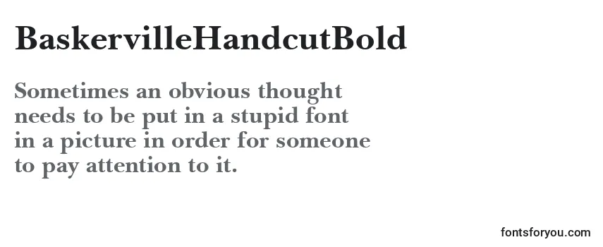 Review of the BaskervilleHandcutBold Font