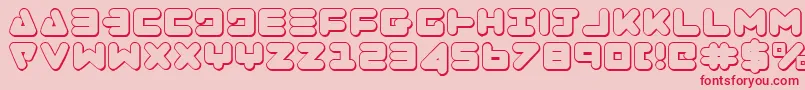 ZealotOutline Font – Red Fonts on Pink Background