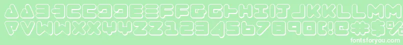 ZealotOutline Font – White Fonts on Green Background