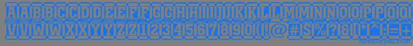 AMonumentottldccm Font – Blue Fonts on Gray Background