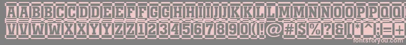 AMonumentottldccm Font – Pink Fonts on Gray Background