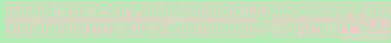 AMonumentottldccm Font – Pink Fonts on Green Background