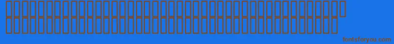 Watersupply500 Font – Brown Fonts on Blue Background