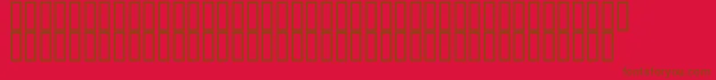 Watersupply500 Font – Brown Fonts on Red Background