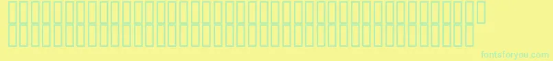Watersupply500 Font – Green Fonts on Yellow Background