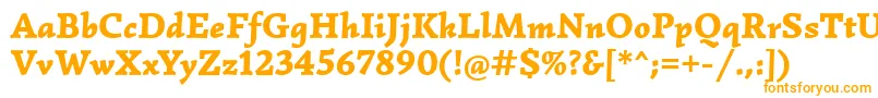 SimonettaBlackitalic Font – Orange Fonts on White Background