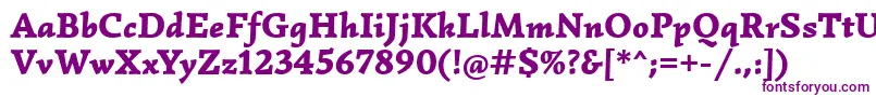 SimonettaBlackitalic-Schriftart – Violette Schriften auf weißem Hintergrund