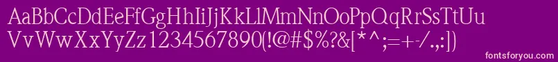 QuintessencesskRegular Font – Pink Fonts on Purple Background