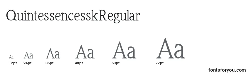 QuintessencesskRegular Font Sizes