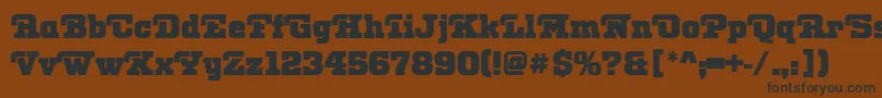 OtisPosterRegular Font – Black Fonts on Brown Background