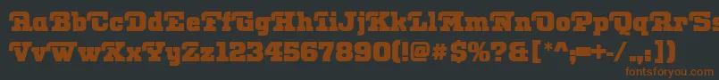 OtisPosterRegular Font – Brown Fonts on Black Background