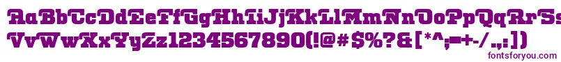 OtisPosterRegular Font – Purple Fonts on White Background