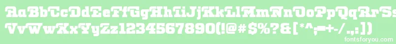 OtisPosterRegular Font – White Fonts on Green Background