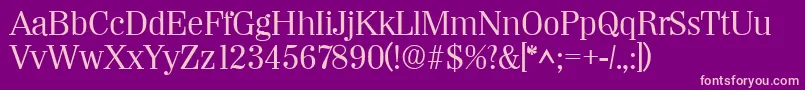 WichitaRegular Font – Pink Fonts on Purple Background