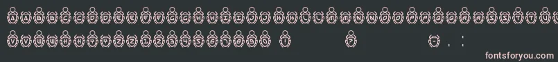 Scarab Font – Pink Fonts on Black Background