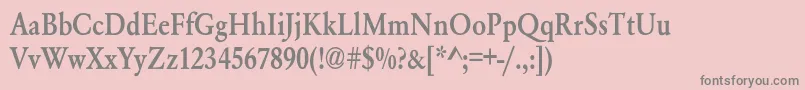 Whittiedmediumc Font – Gray Fonts on Pink Background