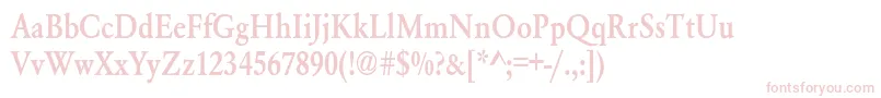 Whittiedmediumc Font – Pink Fonts on White Background