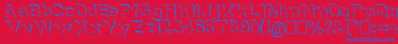 More about NeneWenoShadowHandwrite Font NeneWenoShadowHandwrite Font – Blue Fonts on Red Background