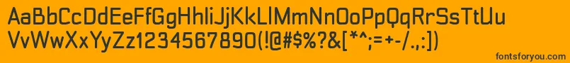 TransmuteRg Font – Black Fonts on Orange Background