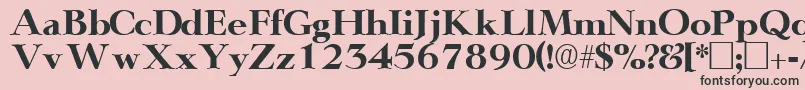 TeronodisplaysskRegular Font – Black Fonts on Pink Background