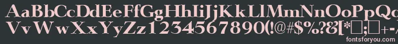 TeronodisplaysskRegular Font – Pink Fonts on Black Background